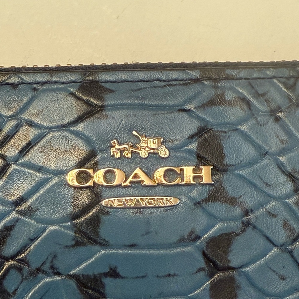 Coach Leather Madison Python Long Zip Around Wall… - image 2